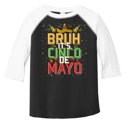 Bruh Cinco De Mayo Lets Fiesta 5 De Mayo Mexican Toddler Fine Jersey T-Shirt