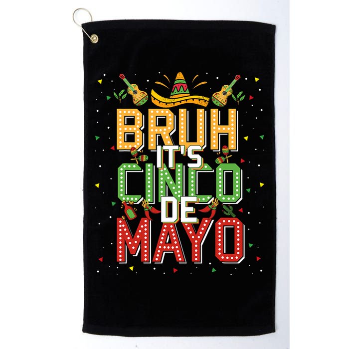 Bruh Cinco De Mayo Lets Fiesta 5 De Mayo Mexican Golf Towel