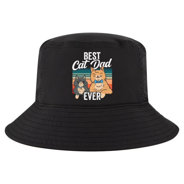 Best Cat Dad Ever Daddy Fathers Day Father Sayings Cool Comfort Performance Bucket Hat
