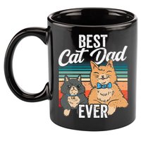Best Cat Dad Ever Daddy Fathers Day Father Sayings 11oz C Handle Ceramic Mug