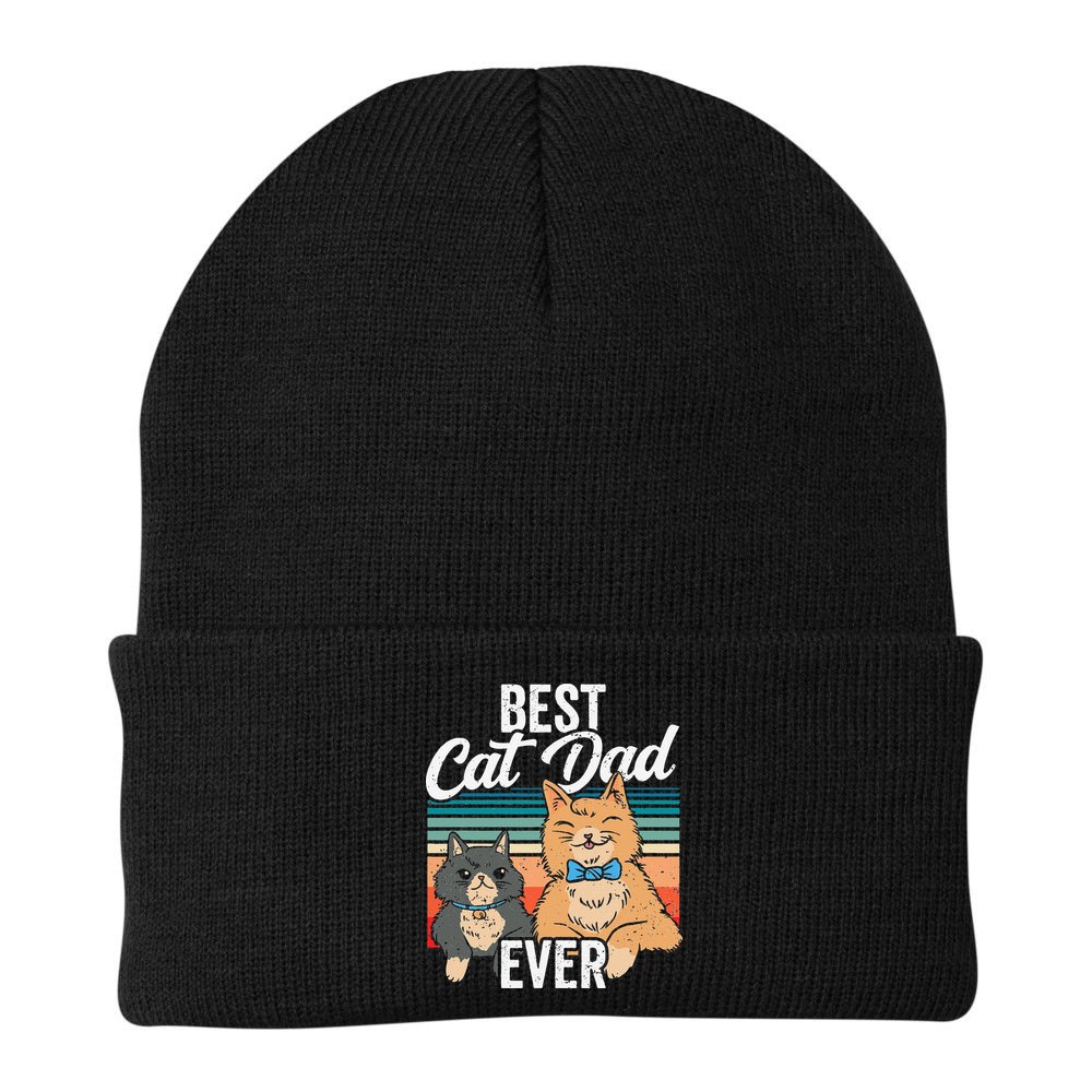 Best Cat Dad Ever Daddy Fathers Day Father Sayings Beanie