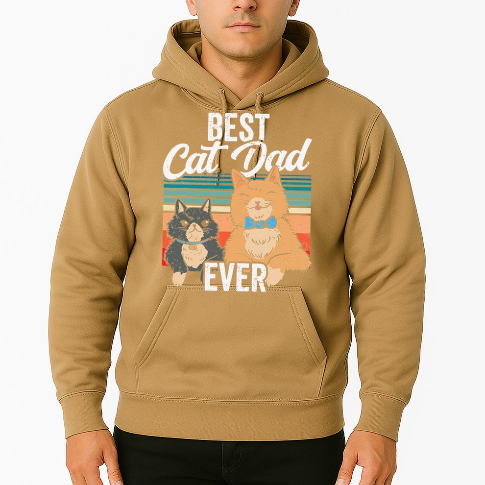 Best Cat Dad Ever Daddy Fathers Day Father Sayings Hoodie