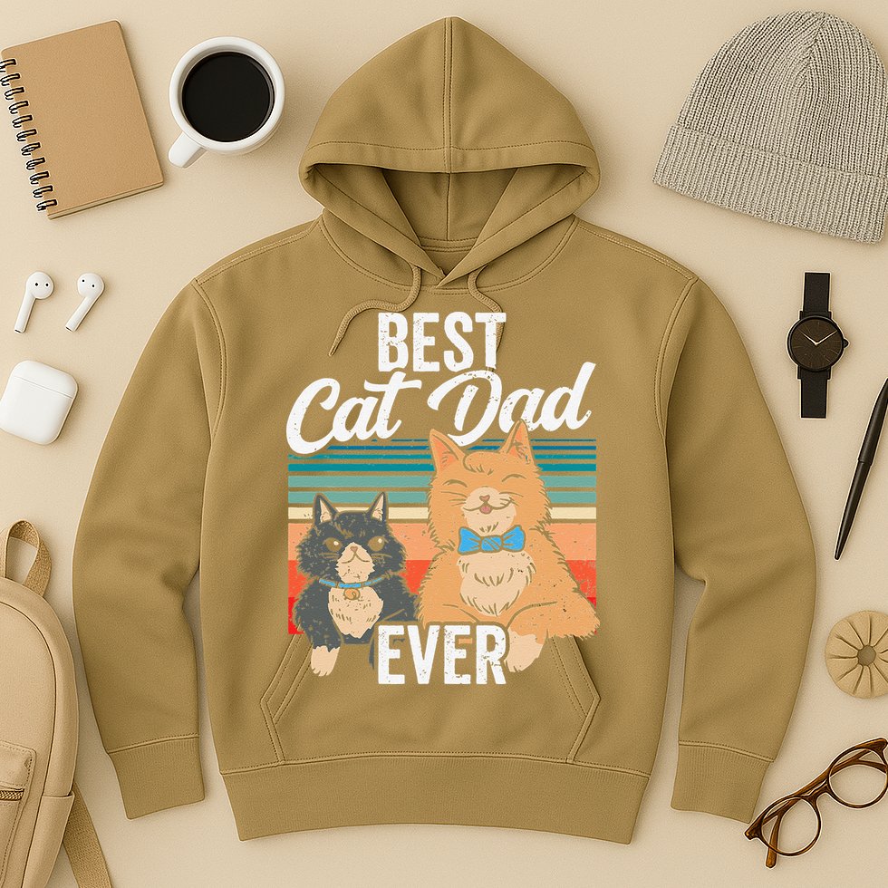 Best Cat Dad Ever Daddy Fathers Day Father Sayings Hoodie