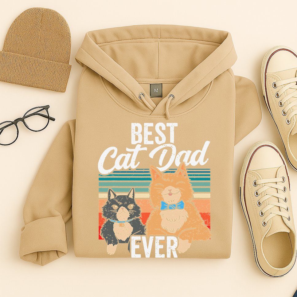 Best Cat Dad Ever Daddy Fathers Day Father Sayings Hoodie