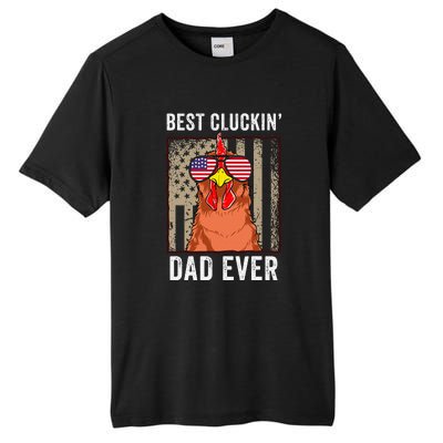 Best Cluckin' Dad Ever Funny Father's Day Chicken Farm Tall Fusion ChromaSoft Performance T-Shirt