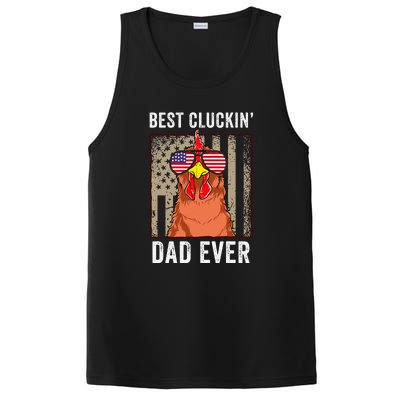 Best Cluckin' Dad Ever Funny Father's Day Chicken Farm PosiCharge Competitor Tank