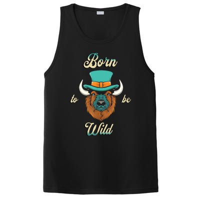 Bison Chic Elegance Born To Be My Wild Spirit Animal PosiCharge Competitor Tank