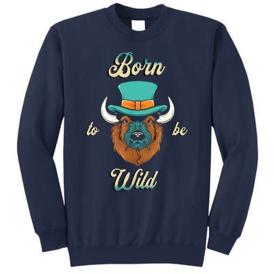 Bison Chic Elegance Born To Be My Wild Spirit Animal Sweatshirt