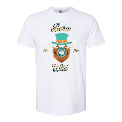 Bison Chic Elegance Born To Be My Wild Spirit Animal Softstyle CVC T-Shirt