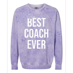 Best Coach Ever Sports Colorblast Crewneck Sweatshirt