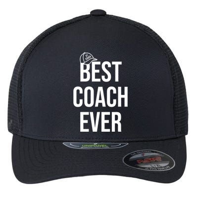 Best Coach Ever Sports Flexfit Unipanel Trucker Cap