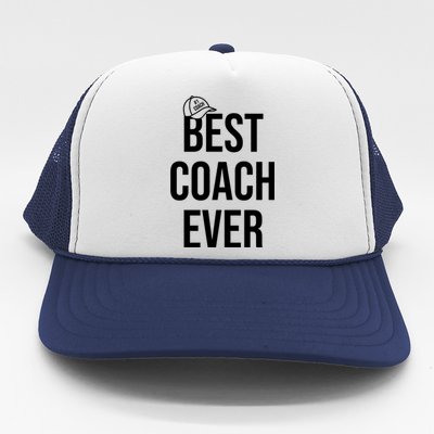 Best Coach Ever Sports Trucker Hat