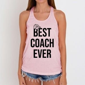 Best Coach Ever Sports Women's Knotted Racerback Tank