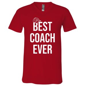 Best Coach Ever Sports V-Neck T-Shirt