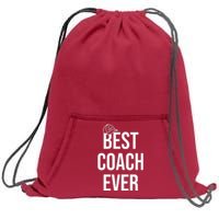 Best Coach Ever Sports Sweatshirt Cinch Pack Bag