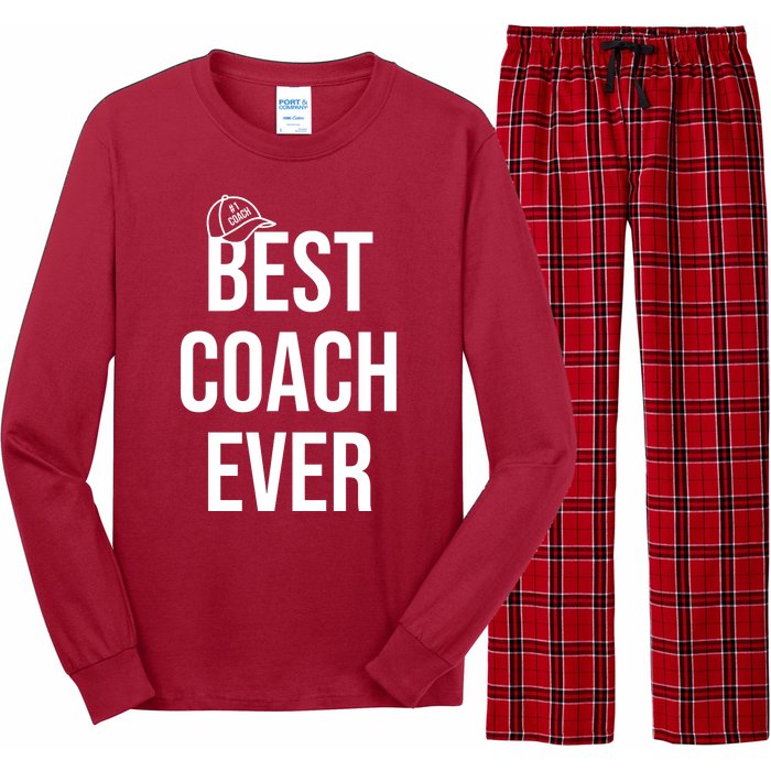 Best Coach Ever Sports Long Sleeve Pajama Set