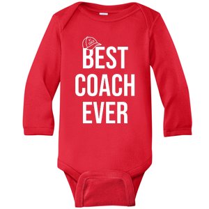 Best Coach Ever Sports Baby Long Sleeve Bodysuit