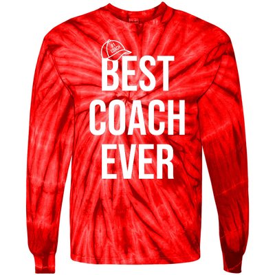 Best Coach Ever Sports Tie-Dye Long Sleeve Shirt