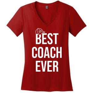 Best Coach Ever Sports Women's V-Neck T-Shirt