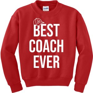 Best Coach Ever Sports Kids Sweatshirt