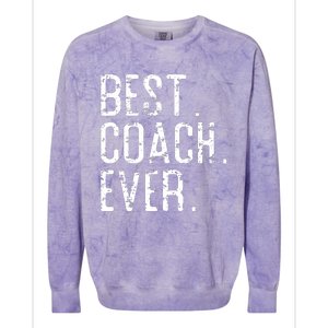 Best Coach Ever Fathers Day Gift For Coach Colorblast Crewneck Sweatshirt