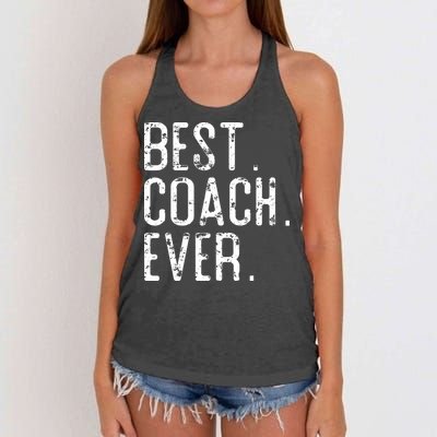 Best Coach Ever Fathers Day Gift For Coach Women's Knotted Racerback Tank