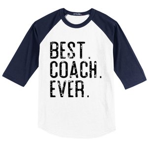 Best Coach Ever Fathers Day Gift For Coach Baseball Sleeve Shirt