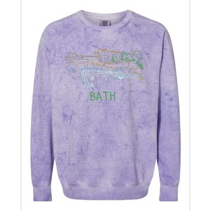 Bath City England Uk Souvenir Gift Colorblast Crewneck Sweatshirt