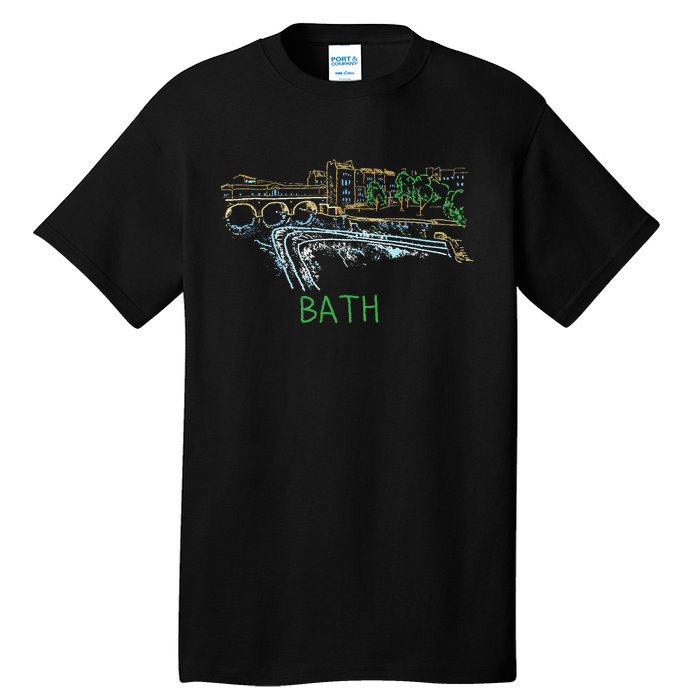 Bath City England Uk Souvenir Gift Tall T-Shirt