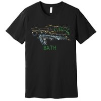 Bath City England Uk Souvenir Gift Premium T-Shirt