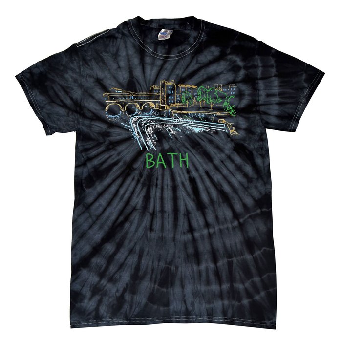 Bath City England Uk Souvenir Gift Tie-Dye T-Shirt