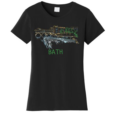 Bath City England Uk Souvenir Gift Women's T-Shirt