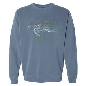 Bath City England Uk Souvenir Gift Garment-Dyed Sweatshirt