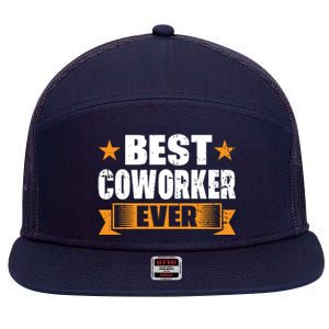 Best Coworker Ever 7 Panel Mesh Trucker Snapback Hat