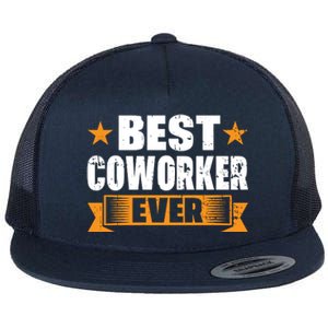 Best Coworker Ever Flat Bill Trucker Hat