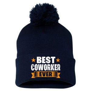 Best Coworker Ever Pom Pom 12in Knit Beanie