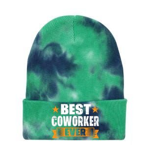 Best Coworker Ever Tie Dye 12in Knit Beanie