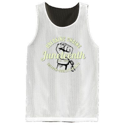 Breaking Chains Established 1865 Juneteenth Black History  Mesh Reversible Basketball Jersey Tank