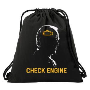 Biden Check Engine Drawstring Bag