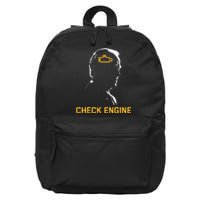 Biden Check Engine 16 in Basic Backpack