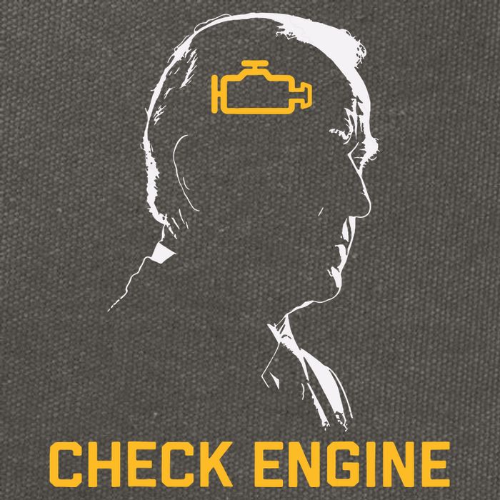 Biden Check Engine Cotton Canvas Backpack