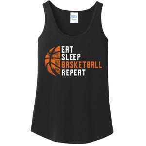 Basketball Coach Eat Sleep Basketball Repeat Basketball Ladies Essential Tank