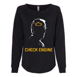 Biden Check Engine Womens California Wash Sweatshirt