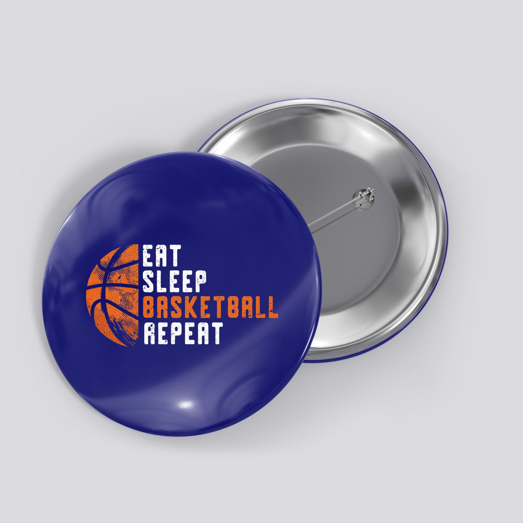 Basketball Coach Eat Sleep Basketball Repeat Button