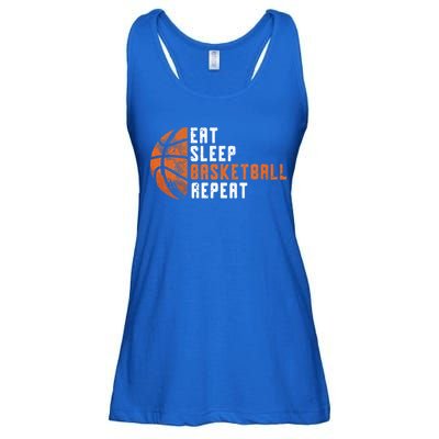 Basketball Coach Eat Sleep Basketball Repeat Ladies Essential Flowy Tank