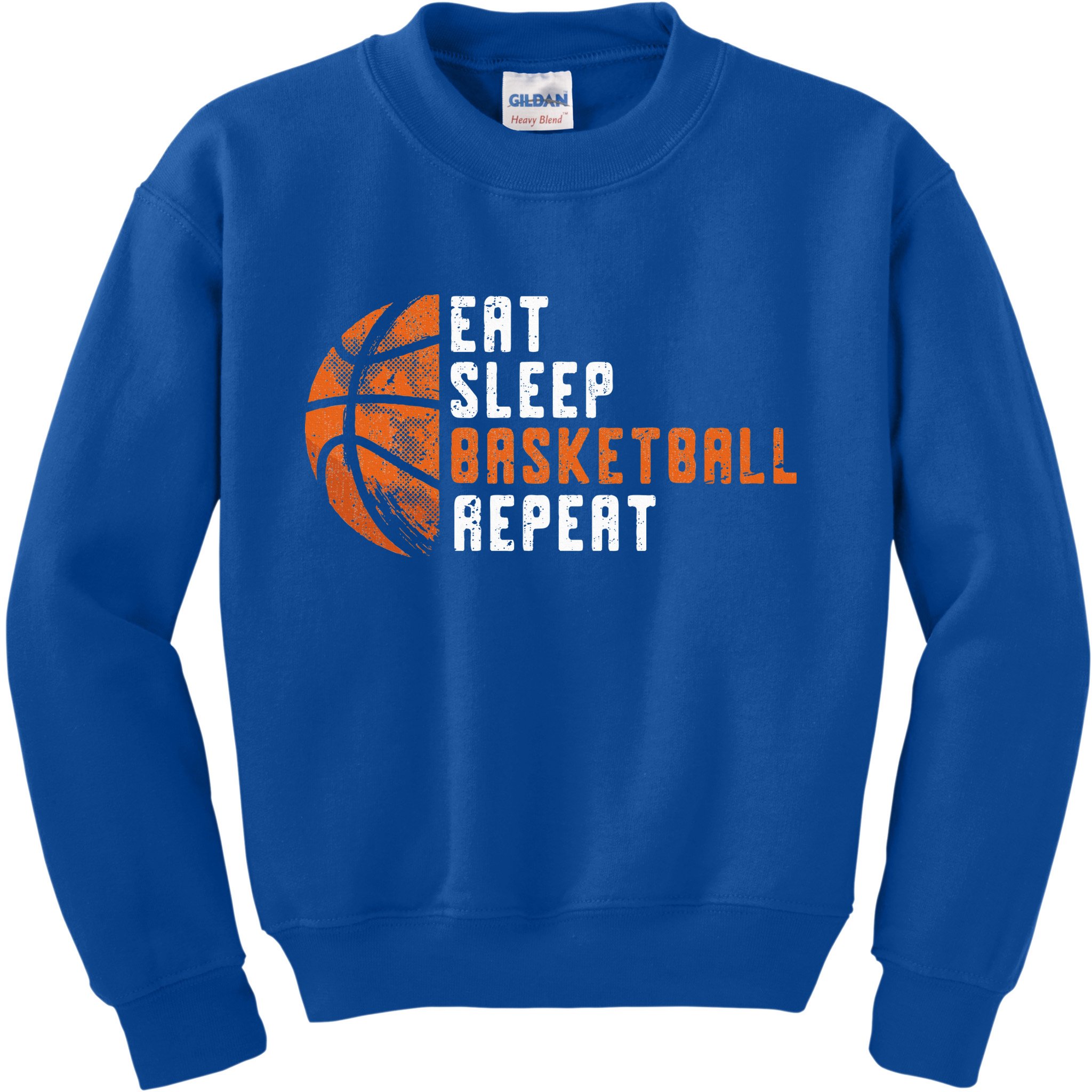 Basketball Coach Eat Sleep Basketball Repeat Kids Sweatshirt