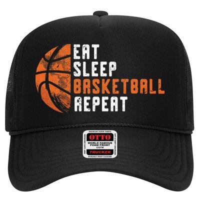 Basketball Coach Eat Sleep Basketball Repeat Basketball Trucker Hat
