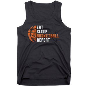 Basketball Coach Eat Sleep Basketball Repeat Basketball Tank Top