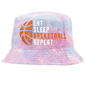 Basketball Coach Eat Sleep Basketball Repeat Basketball Tie-Dyed Bucket Hat