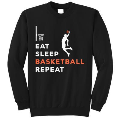 Basketball Coach Eat Sleep Basketball Repeat Basketball Sweatshirt